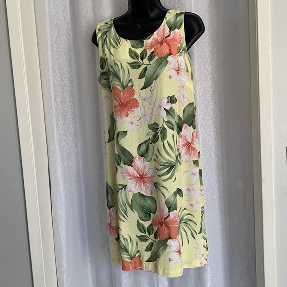 Hawaiian Print Dress Sz: M - Picture 1 of 8
